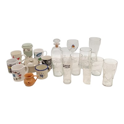 Lot 152 - A glass Decanter inscribed "Dad's Night Cap",...