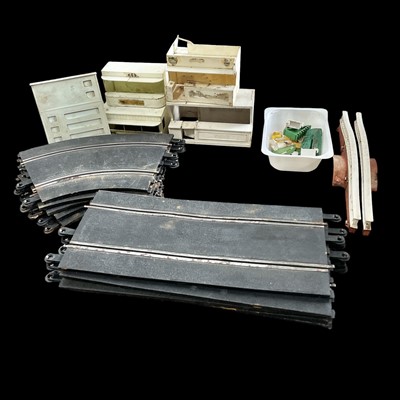 Lot 154 - A selection of Scalextric track and buildings,...