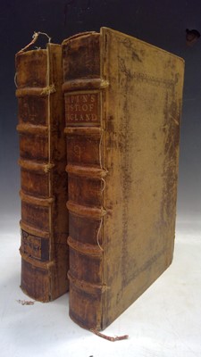 Lot 166 - Raptin's History of England 1743 Leather Bound,...