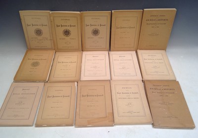 Lot 170 - Royal Institution of Cornwall, dating back to...