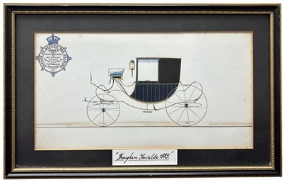 Lot 181 - A hand drawn picture of a 19th century...