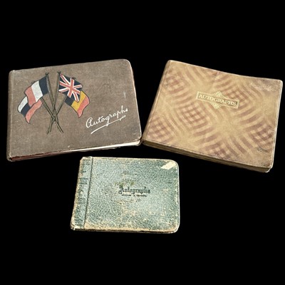Lot 237 - Three autograph books, two with many...