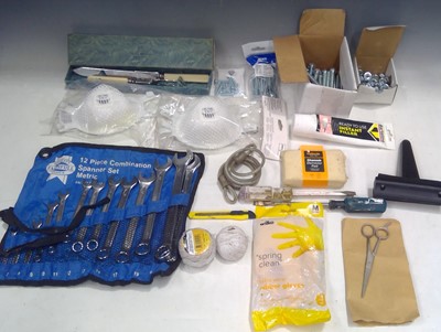 Lot 240 - DIY Kit, Tools, Bolts & Screws, Caulk Guns and...