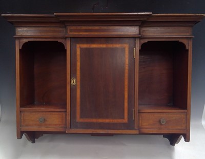 Lot 13 - An Edwardian Mahogany Wall Cupboard with Inlay...