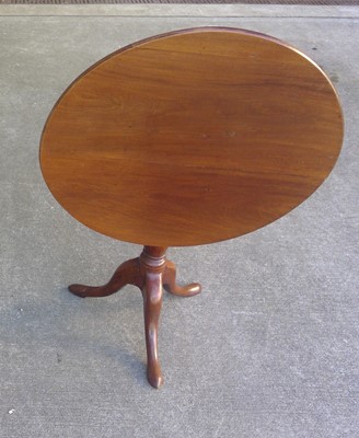 Lot 37 - A Mahogany Tilt Top Table. 66cm tall, 69cm in...