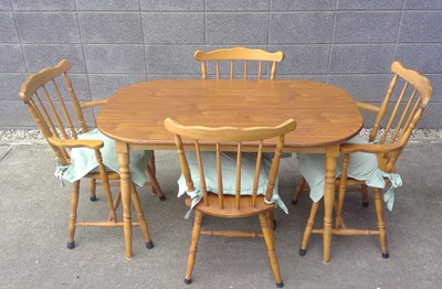 Lot 36 - A Vintage Dinette Dining Table and Four Dining...