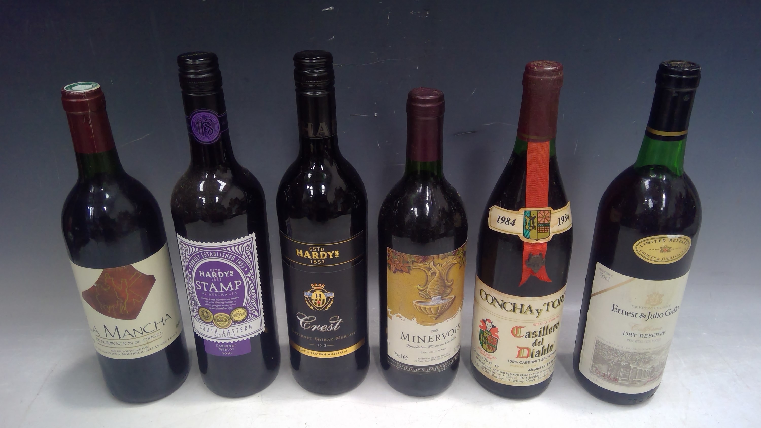 Lot 18 - Six Bottles of Red Wine.