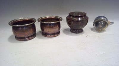 Lot 16 - Two Copper and Silver Plate Coasters 9cm in...
