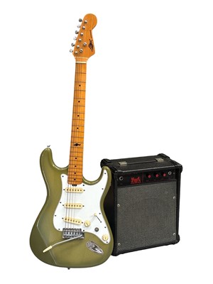 Lot 4 - A cased Marlin Sidewinder electric guitar and...