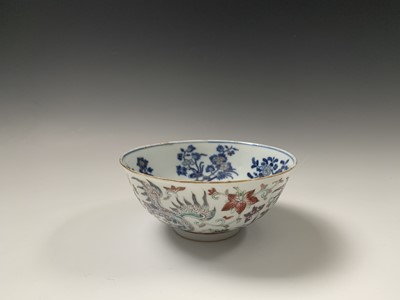 Lot 7 - A Chinese porcelain bowl, Daoguang mark and...