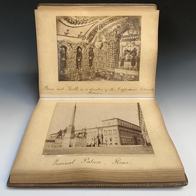 Lot 324 - EARLY PHOTOGRAPHS. An Album of 66 Sepia...