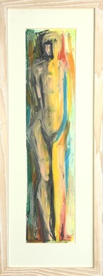 Lot 38 - Nina GOW Nude Mixed media Signed to verso 51 x...