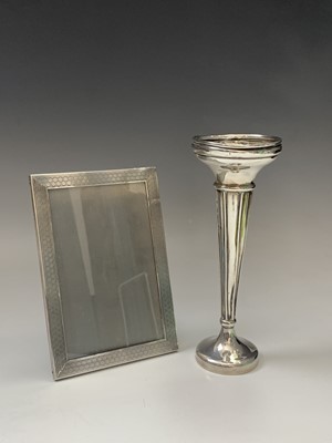 Lot 126 - An engine-turned silver mounted photograph...