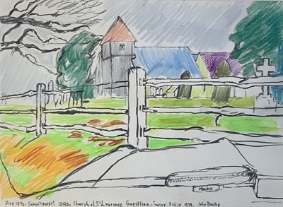 Lot 1166 - John Randall BRATBY (1928-1992) Church of St...