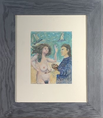 Lot 308 - Anton NICKSON (b.1944) Portraits on the Beach...
