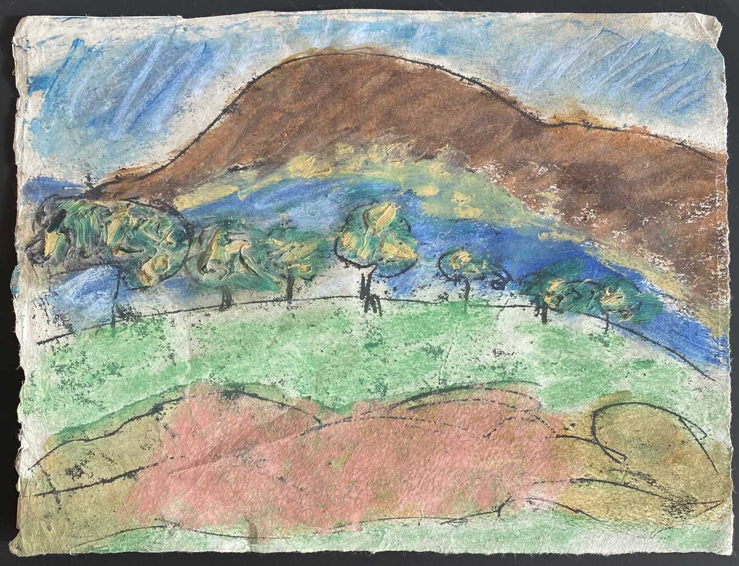 Lot 18 - John EMANUEL (1930) Nude Figure in a Hilly...