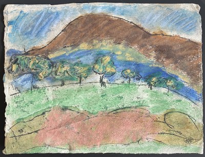 Lot 18 - John EMANUEL (1930) Nude Figure in a Hilly...