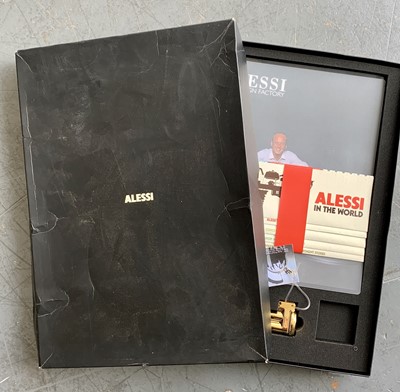 Lot 1257 - ALESSI A kettle whistle, boxed with a...