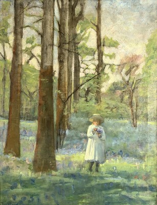 Lot 27 - St Ives School Bluebell Wood Oil on Lanham's...
