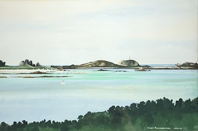 Lot 200 - Janet SWANBOROUGH View to Round Island, St...