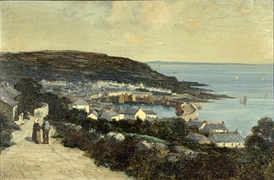 Lot 11 - Richard WANE (1852 - 1904) A view of Mousehole...