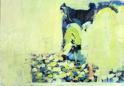 Lot 36 - Paul WADSWORTH (b.1964) Abstract Oil on card...