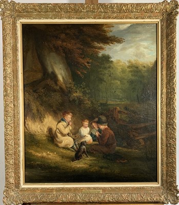 Lot 1072 - William MULREADY (1786-1863) The Nut Pickers...