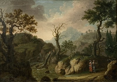 Lot 1089 - Follower of Richard WILSON Landscape and...