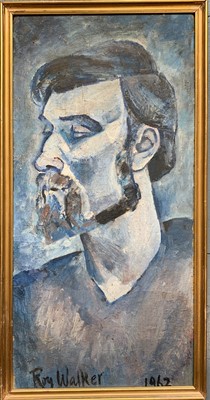 Lot 123 - Roy WALKER (1936-2001) Bearded Man Oil on...