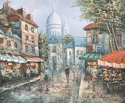 Lot 1119 - Henri ROGERS Montmartre, Paris Oil on canvas...