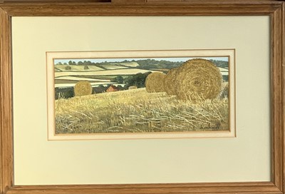 Lot 301A - Jenny PHILCOX GRAHAM Harvest Gouache on paper...