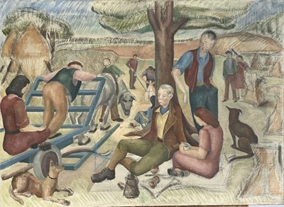 Lot 193 - Margaret WARDMAN (1922- 2020) Harvest Group To...