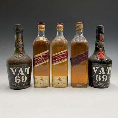 Lot 19 - Two bottles of Vat 69 Scotch whisky, together...