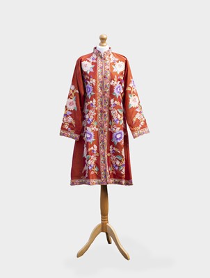 Lot 385 - An Indian crewel work robe, early 20th century,...