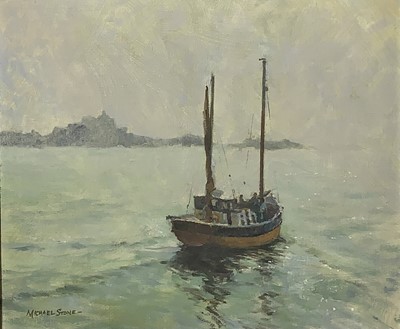 Lot 50 - Michael STONE Off St. Clements Oil on Canvas...