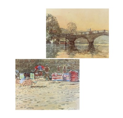 Lot 126 - Ken HOWARD (1932) Richmond Bridge, print, 33 x...