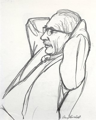Lot 140 - Guy WORSDELL (1908-1978) Portrait of Bernard...