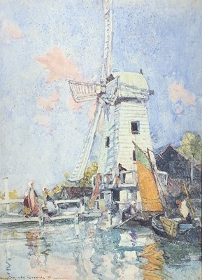 Lot 1148 - Oswald GARSIDE (1879-1942) Dutch Canal...