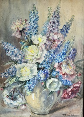 Lot 1152 - Marion L. BROOM (1878-1962) Flowers in a vase...