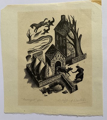 Lot 1399 - Clifford Cyril WEBB (1895-1972) Farmyard...