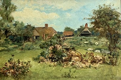 Lot 831 - Edward Matthew HALE (1852-1924) Farmstead Oil...