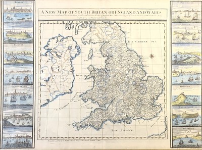 Lot 1343 - Map, handcoloured Sutton NICHOLLS Sculp...