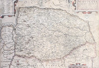 Lot 1335 - Map, hand coloured. William Kipp (c. 1588-1635...