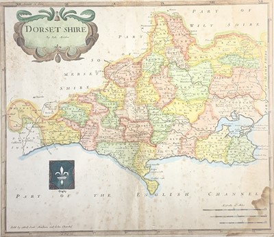 Lot 1340 - Map, handcoloured Rob MORDEN (1650-1703)...