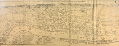 Lot 1341 - Map LONDON and WESTMINSTER in the Reign of...