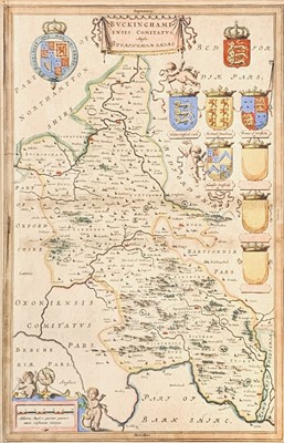 Lot 1333 - Map, handcoloured Johannes BLAEU (1596-1673)...