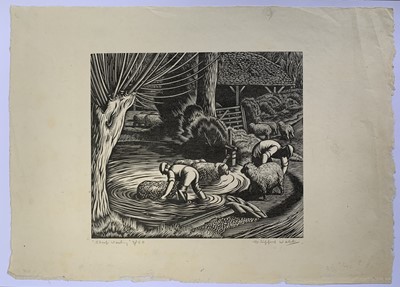 Lot 1412 - Clifford Cyril WEBB (1895-1972) 'Sheep Washing'...