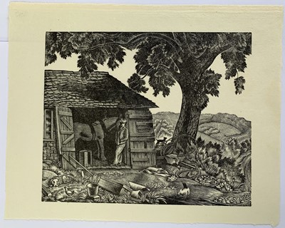 Lot 1416 - Clifford Cyril WEBB (1895-1972) Farmyard...