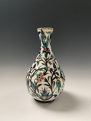 Lot 353 - An Iznik pottery vase, 19th century, the...