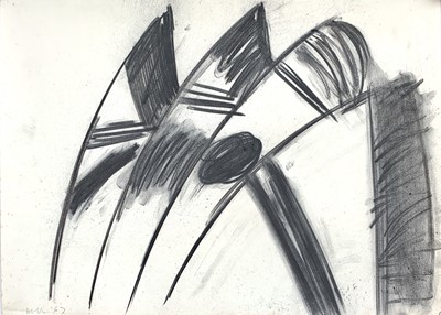 Lot 176 - Trevor BELL (1930-2017) Untitled Charcoal on...